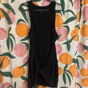 Black Dress with Front Tie